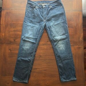 Levi's 541 Blue Straight Jeans with Faded Distressing